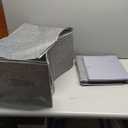 60L Blanket/Comforter Storage Bag w/Rigid Side & Bottom Support, Stackable Clothes Storage Bin for Sweaters Bedding Sets Quilts Pillows, Closet Organizer, 21.7x14.2x11.8in, 2 Pack, Gray