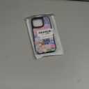 Case for iPhone 16 Pro, Trendy Aesthetic Preppy Coastal Beach Pattern Print, Glossy Hard PC Back Soft TPU Bumper, Slim Shockproof Anti-Scratch Cover for Teen Girls Women