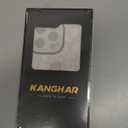 KANGHAR for iPhone 13 Pro Case White Leopard Print Pattern Cute Cheetah Wristband Stand Phone Cover for Women Girls Men Shockproof Slim Protective Cover for iPhone 13 Pro 6.1 Inch