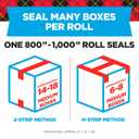 Scotch Heavy Duty Shipping Packing Tape, Clear, Packing Tape for Moving Boxes and Packaging Supplies, 1.88 in. x 22.2 yd., 6 Roll Dispensers, Moving Supplies