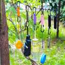 BRAVESHINE Paracord Keychain Carabiner Clip, D Ring Lanyard Hanger Stroller Hook for Water Bottle, Key, Backpacks, Men, Women (1 Pink 1 Green)