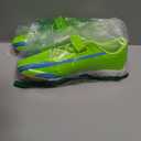 brooman Kids Indoor Soccer Shoes Boys Girls Futsal Soccer Sneakers (4 Big Kid, Lime)