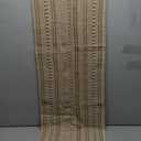 DII Farmhouse Braided Stripe Table Runner Collection, 15x72 (15x77, Fringe Included), Stone