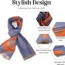 Sumato Scarf for Women Fall Winter Shawl Wraps Long Women Scarves Warm Soft Cashmere Feel Classic Floral Style (Sf1505-dark Blue)