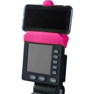 Vapor Fitness Phone Holder Made for PM5 Monitors of Concept 2 Rower, SkiErg and BikeErg - Silicone Smartphone Cradle Compatible with Concept 2 Rowing Machine. Ideal Rower Accessories (Pink)