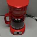 MUELLER HOME 12-Cup Red Coffee Maker - Perfect for Home or Office, Borosilicate Carafe, Auto-Off, Reusable Filter, Anti-Drip, Keep-Warm Function, Clear Water Level Window, Red Kitchen Accessories