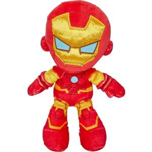 Marvel Plush Character Figure, 8-inch Ironman Super Hero Soft Doll in Fun-to-Touch Fabrics, Collectible Gift for Kids & Fans Ages 3 Years Old & Up