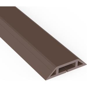 Eapele 4 ft Floor Cord Cover Heavy Duty Cable Protector, Cord Covers for Wires on Floor, Floor Cable Cover Easy to Unroll Prevent Trip Hazard for Home Office or Outdoor Settings (Brown) (4 feet-1pc)