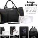 Luhxe Travel Convertible Carry On Garment Bag 2.0 with Shoe Pouch & Detachable Shoulder Strap - Improved Zipper and reinforced straps - Charcoal