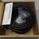 Power Cable and Plug-in Mount for Floodlight Cams Compatible with Floodlight Cam Wired Pro/Plus, Blink Wired Floodlight Camera, Electrical Box with 20ft Weatherproof Cable (2in1 Mount and Cord Set) (Black)