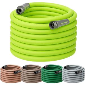 Flexzilla Garden Hose 5/8 in. x 100 ft., Lightweight All-Weather Water Hose, Durable and Flexible, Leak-Free Connections (Chartreuse)