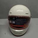 DOT Retro Vintage Full Face Motorcycle Helmet Classic Design for Men Women Lightweight Windproof Vent Cafe Racer & Cruiser Riding, Highway Commute, Touring (Large, Off-White)