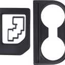 Aunginsy Cup Holder, Gear Shifter & Shift Gate Track Trim Rings Compatible with Toyota Tundra 2014-2021, 3PCS Center Console Gear Shift Box Panel Decoration Frame Kit Protection Cover ABS Accessories (Matte Black)