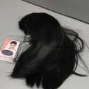 15 Inch Short Straight Black Bob Wig with Bangs | Natural Heat Resistant Synthetic Hair for Women