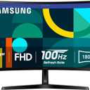 Samsung 27" Essential S3 (S36GD) Series FHD 1800R Curved Computer Monitor, 100Hz, Game Mode, Advanced Eye Comfort, HDMI and D-sub Ports, LS27D366GANXZA, 2024.