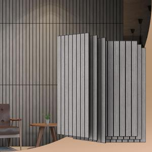 UMIACOUSTICS 6 Pcs 47.2 x 23.6 Inches Acoustic Panel, Decorative Sound Absorbing Wall Panel for Office,Home Theater,Studio,Mid-Gray