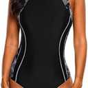 beautyin Women's One Piece Athletic Racerback Swimsuit Slimming Bathing Suit Size M