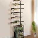 Indoor Gun Racks for Wall Mount, Rifle Rack and Shotgun Floor Stand with Pistol Holder, Floor Gun Display Stand, Airgun Rifle Holder Hunting Gun Shelf for Garage Shop (Reference Page Instructions