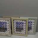 Vintage Picture Frame, Wood Leaves Colorful, 10 x 12 inches