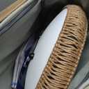 Steel Tongue Drum - 14 Inch Tongue Drum Instrument - 15 Notes Hand Pan Drums with Music Book, Handpan Drums Instrument Mallets and Carry Bag, D Major White