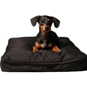 Dog Bed Covers 36L 27W 3H Inch Washable Black Thickened Waterproof Oxford Fabric with Handles and Zipper Reusable Dog Bed Liner for Medium 50-55 Lbs