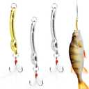 Fennoral Top Water Bass Fishing Lures, Saltwater Fishing Bass Lures, Spinner Baits Gear Trout Fishing Lures for Freshwater Fishing Tackle 