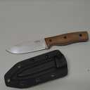 WATCHMAN F017 9.45inch Fixed Blade D2 Knives with Sheath,Big Full Tang Bushcraft Knife with Kydex Sheath Hunting Knife with Mircarta Handle for Camping, Survival, Fishing (areca palm), F017Black