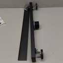 Linear Shower Drain with Tile Insert Panels, 24 Inch Black 304 Stainless Steel Rectangle Shower Floor Drain, with Hair Catcher, Adjustable Feet, Fits Bathroom, Balcony