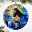 3 x Christian Gift: Jesus Ornament | Christmas Ornaments (Christmas Tree Ornaments), Holiday Ornament, Christian Home Decor, Jesus Christ Decoration, Religious Gifts & Xmas Gifts