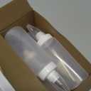 Yiyiring 4 Pcs Plastic Squeeze Bottles for Cookie Icing Bottle Decorating Supplies Squeezing Applicator Writer for Food Coloring Frosting Pancake Arts (4 oz)