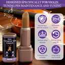 JAOJAO Violin Peg Compound, Peg Compound Violin Smooth and Delicate Effectively Fill Gaps Increase Friction Not Easy to Run Tune Small and Portable Extend The Life of The Tuning Pin, 26g