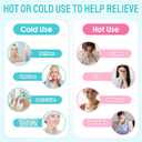 Panitay 8 Pcs Gel Eye Mask Cooling Gel Bead Eye Packs for Puffy Hot Cold with Plush Backing Reusable for Compress Dry Stress Skin Care