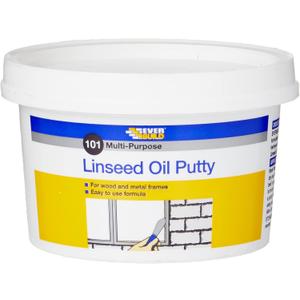 Everbuild 101 Multi-Purpose Linseed Oil Putty, Natural, 500 g (Pack of 1)