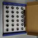 24pcs M14x1.5 Lug Nuts - Compatible with Chevrolet Colorado/Suburban/Silverado, GMC Express/Yukon/Sierra 1500, Ford F150/Expedition, One-Piece Design Factory Chrome Wheel Lug Nut Set