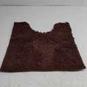 Smiry Luxury Chenille Toilet Rugs U-Shaped 20x20, Soft Absorbent Non-Slip Contour Bathroom Rugs for Toilet, Machine Washable Contoured Bath Mats, Brown