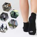 CS CELERSPORT 6 Pack Men's Ankle Socks with Cushion, Sport Athletic Running Socks XL