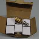 BlueStars C35 E14 European Base LED Bulb 4W (40W Equivalent), 2700K Warm White 450lm, Non-Dimmable C35 Torpedo Shape Bullet Top for Chandeliers, Ceiling Fan, Wall sconces Home Decoration - 6 Packs