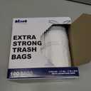 Plasticplace 6 Gallon Trash Bags White Drawstring Garbage Can Liners, 17 x 20, 100 Count, for Bathroom Kitchen Office Car Small Trash Bags, Leak-Proof & Tear-Resistant