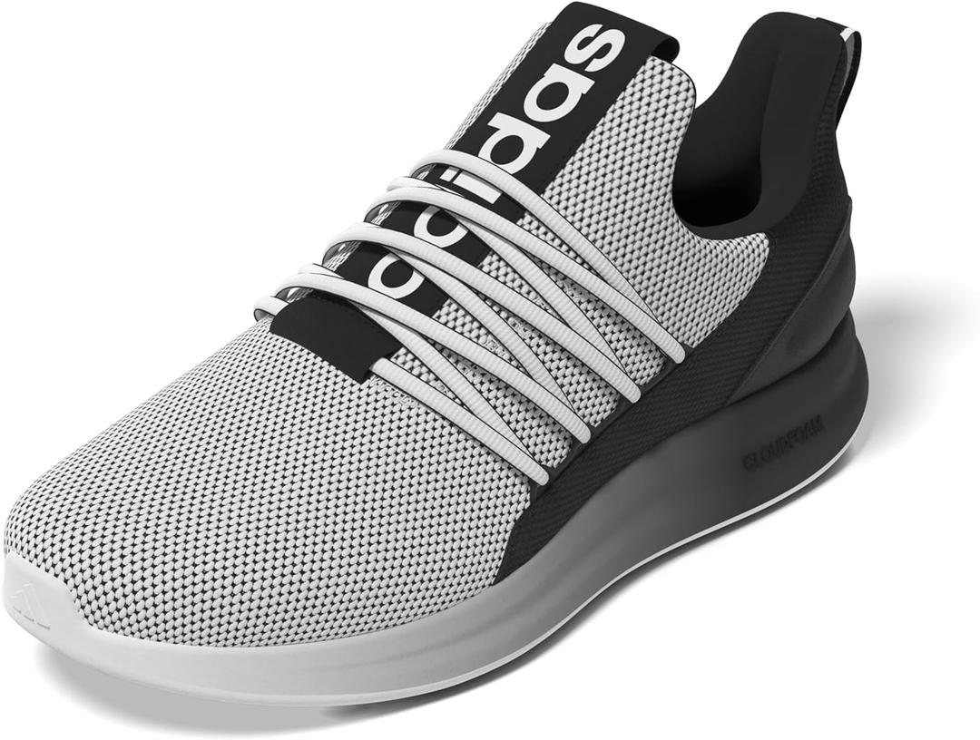 adidas Men's Lite Racer Adapt 7.0 Running Shoes (11.5, White/Black/White)