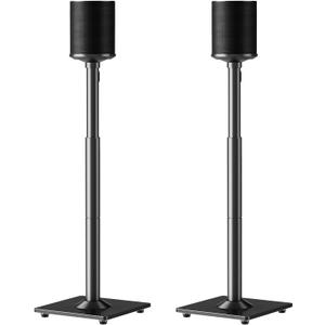 ELIVED Speaker Stands for Sonos Era 100 and Sonos One, One SL, Play:1, Height Adjustable 35"- 43.4" Speaker Stands Pair, Surround Sound Speaker Stand with Cable Management, 11 LBS Loading, YD5036