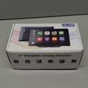 9" Portable Carplay Screen for Car Wireless CarPlay & Android Auto Carscreen wiht 5K Dash Cam & 1080p Backup Camera/Bluetooth/GPS/Voice Control/Mirror Link