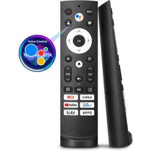 Voice Remote Only for Hisense Google Smart TV 4K QLED UHD Mini-LED Quantum ULED Series Remotes Control Replacement- 1 Year 