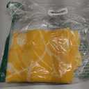 XTMYI Yellow Cafe Kitchen Curtains 36 Inch Length,Floral Sunflower Decor Tier Curtains Sets for Windows,Bright Lemon Yellow and White