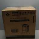 Electric Fireplace Stove, 1500W, Fast Heating, X Infrared Fireplace Heater with Remote Control, 8H Timer, Freestanding Stove with Adjustable 3D Flame Overheat Protection, Indoor Fireplace (Black)