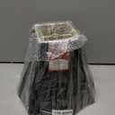 Royal Designs, Inc. Flare Bottom Outside Square Bell Lamp Shade, 4 x 10 x 8.5, Black (BS-702-10BLK)