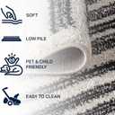 JONATHAN Y Khalil Modern Berber Stripe Cream/Black 3x3 Square Indoor Area Rug, Contemporary, Bohemian, Easy-Cleaning for Living Room, Bedroom, Kitchen, Pet Friendly, Non-Shedding (MOH207A-3SQ)