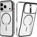 chubbycable ChubbyArmor SnapPro Easy Clip-on Full Protective Bumper Metal Phone Case for iPhone 17 Pro Max, Silver