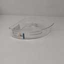 iDesign Lazy Susan 1/4 Wedge Organizer Bin with Handle for Corner Cabinet - Clear - Made in USA