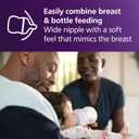 Philips Avent Natural Baby Bottles with Natural Response Nipples (Medium Flow, Flow 3), 9oz, 2-Pack, SCY903/02