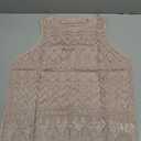 Women's Crochet Tank Tops Summer Knit Sweater Vest Hollow Out Sleeveless Boho Top Medium